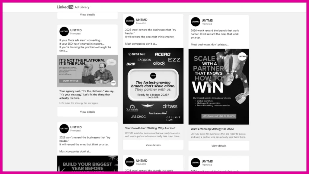 Linkedin Ads | UNTMD | Award-Winning Digital Marketing Agency in Australia